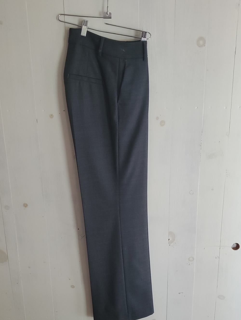 Wide Leg Women's Dress Pants in Charcoal Gray